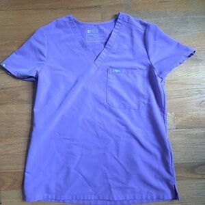 FIGS Lilac Dawn Catarina - One Pocket Scrub Top (Small)